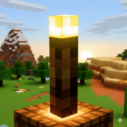 🕹️ Minecraft LED RGB Torch Lamp