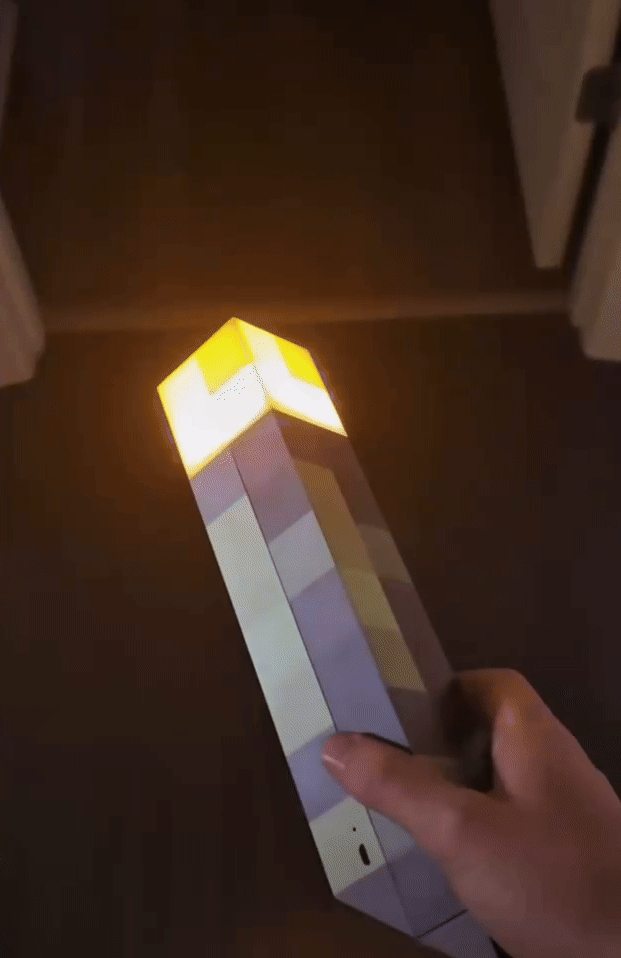 🕹️ Minecraft LED RGB Torch Lamp