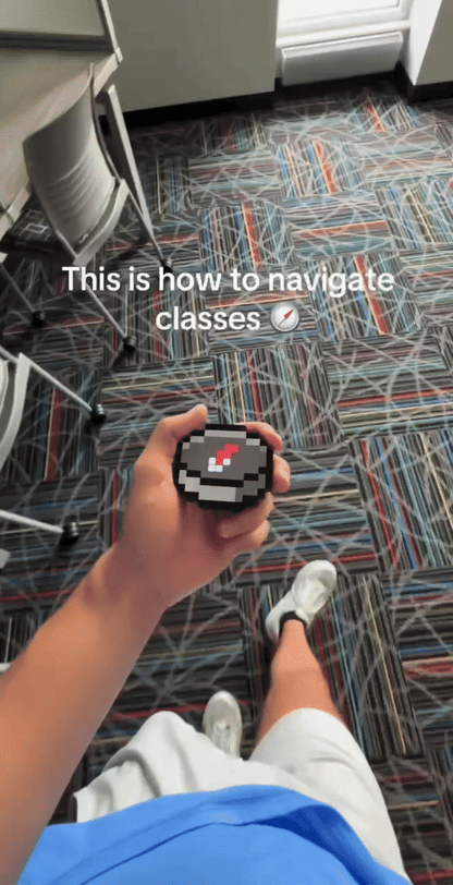 🧭 Brújula PixelCraft con Movimiento 🎮